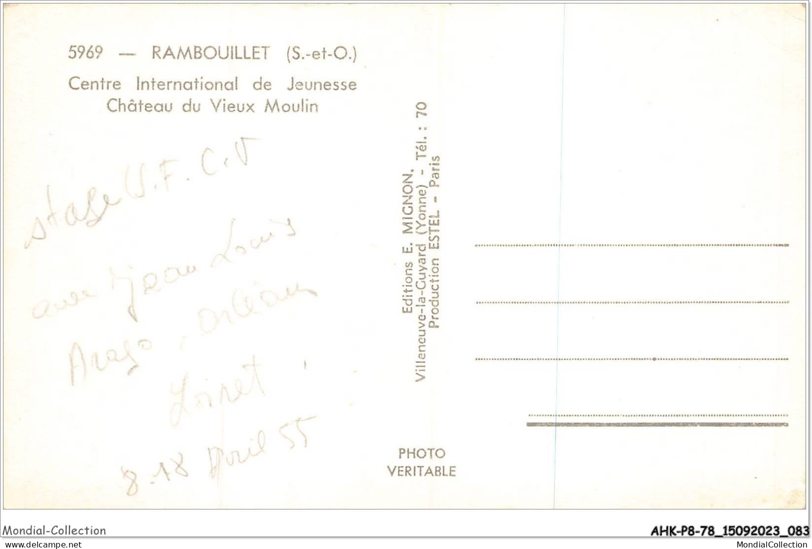 AHKP8-0725-78 - RAMBOUILLET - Centre International De Jeunesse - Rambouillet