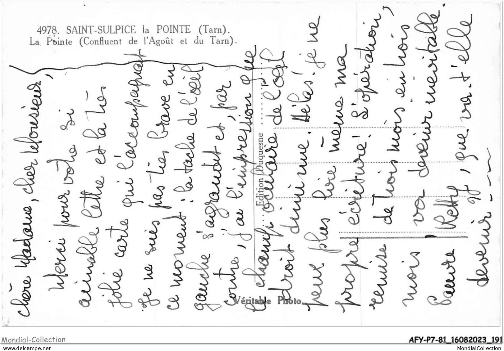 AFYP7-81-0675 - SAINT-SULPICE La Pointe - Tarn - La Pointe - Confluent De L'agoût Et Du Tarn  - Saint Sulpice