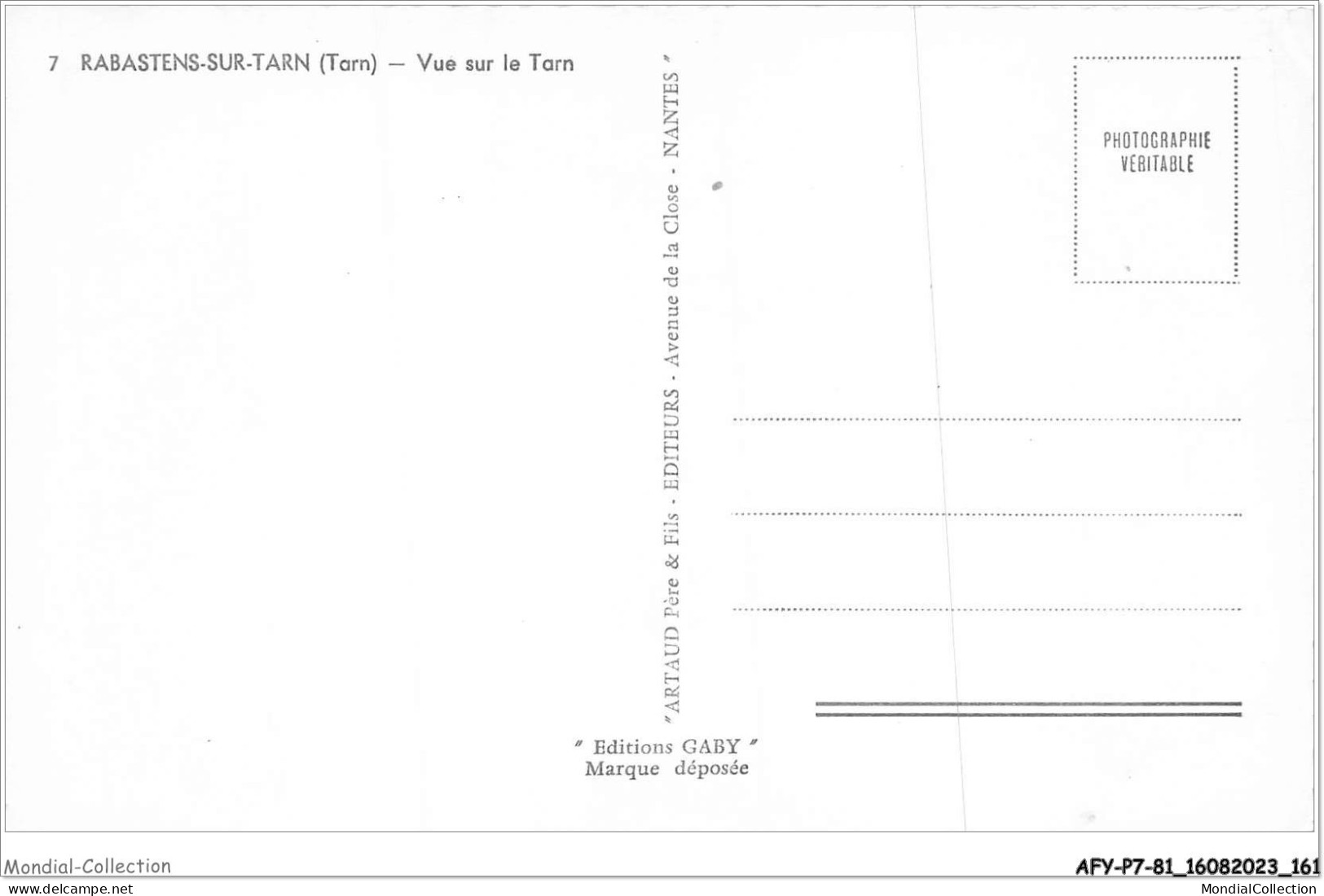 AFYP7-81-0660 - RABASTENS-sur-Tarn - Tarn - Vue Sur Le Tarn  - Rabastens