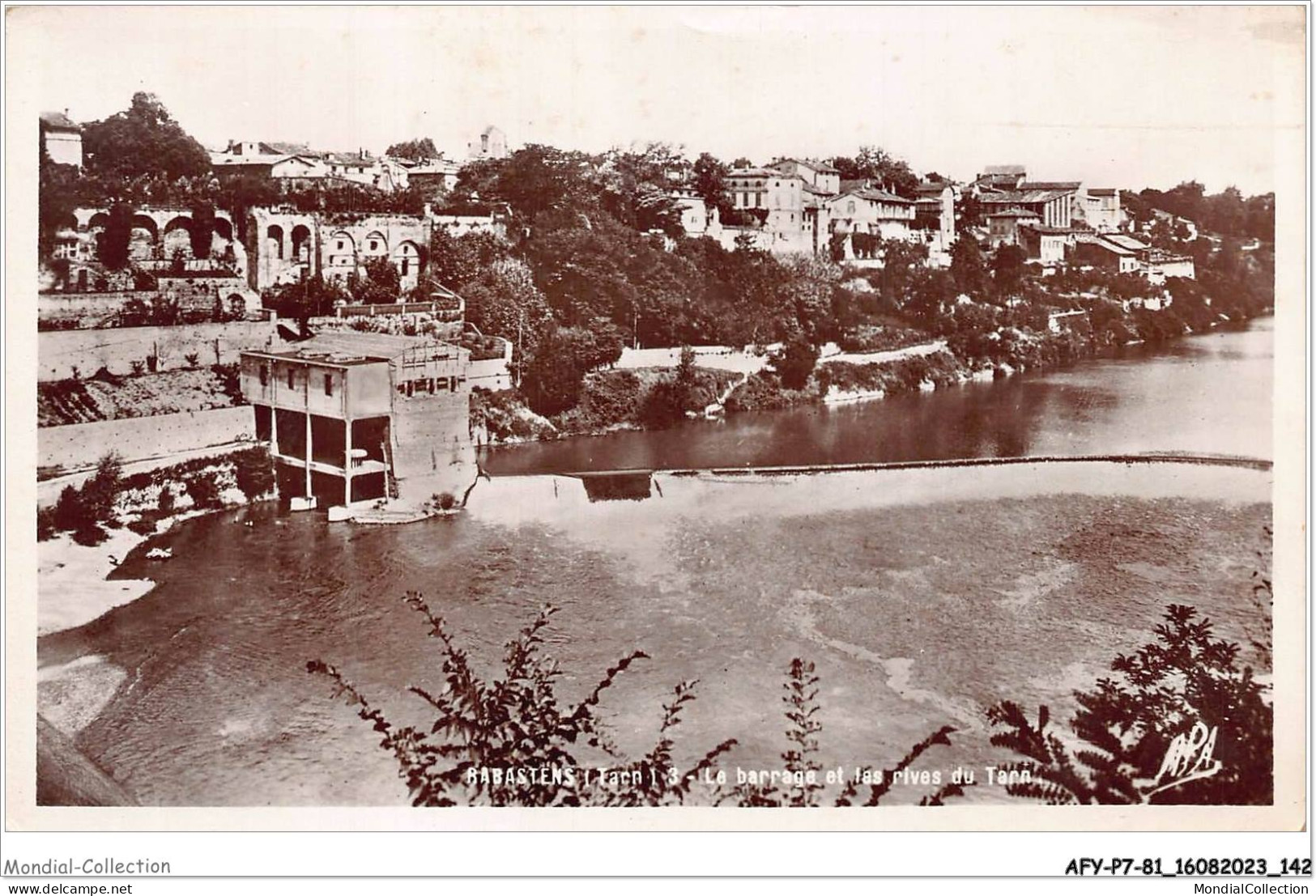 AFYP7-81-0651 - RABASTENS - Tarn - Le Barrage Et Les Rives Du Tarn - Rabastens