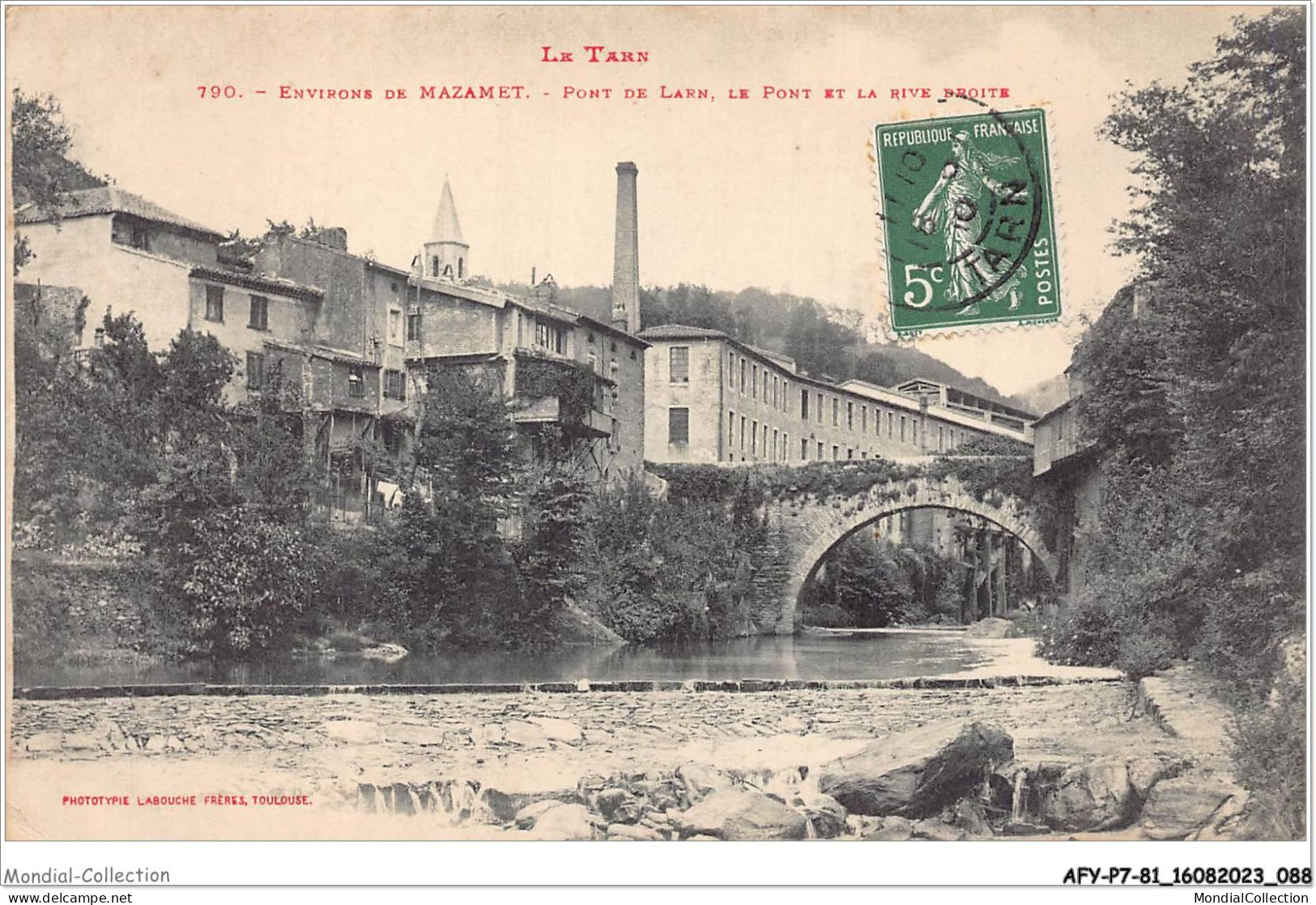 AFYP7-81-0624 - Le Tarn - Environs De MAZAMET - Pont De Larn - Le Pont Et La Rive Droite  - Mazamet