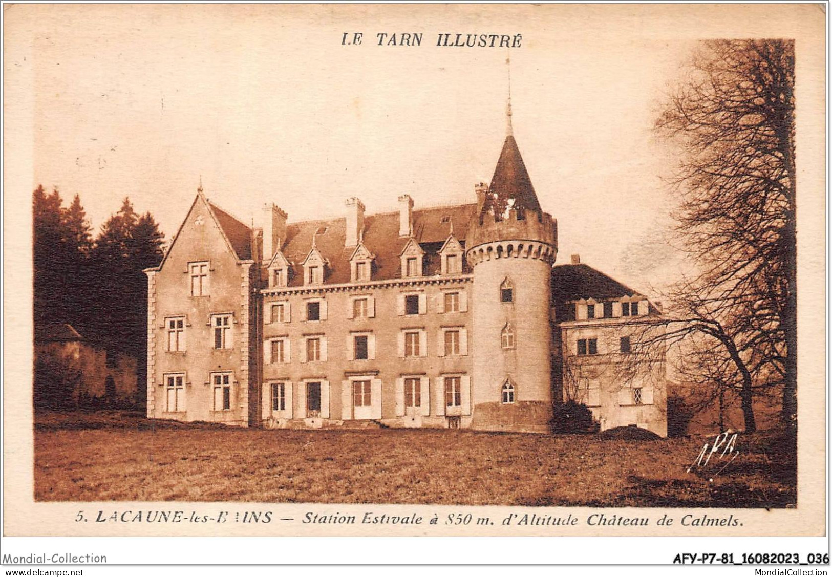 AFYP7-81-0598 - Le Tarn Illustré - LACAUNE-les-Bains - Station Estivale à 850m D'altitude - Château De Calmels  - Castres