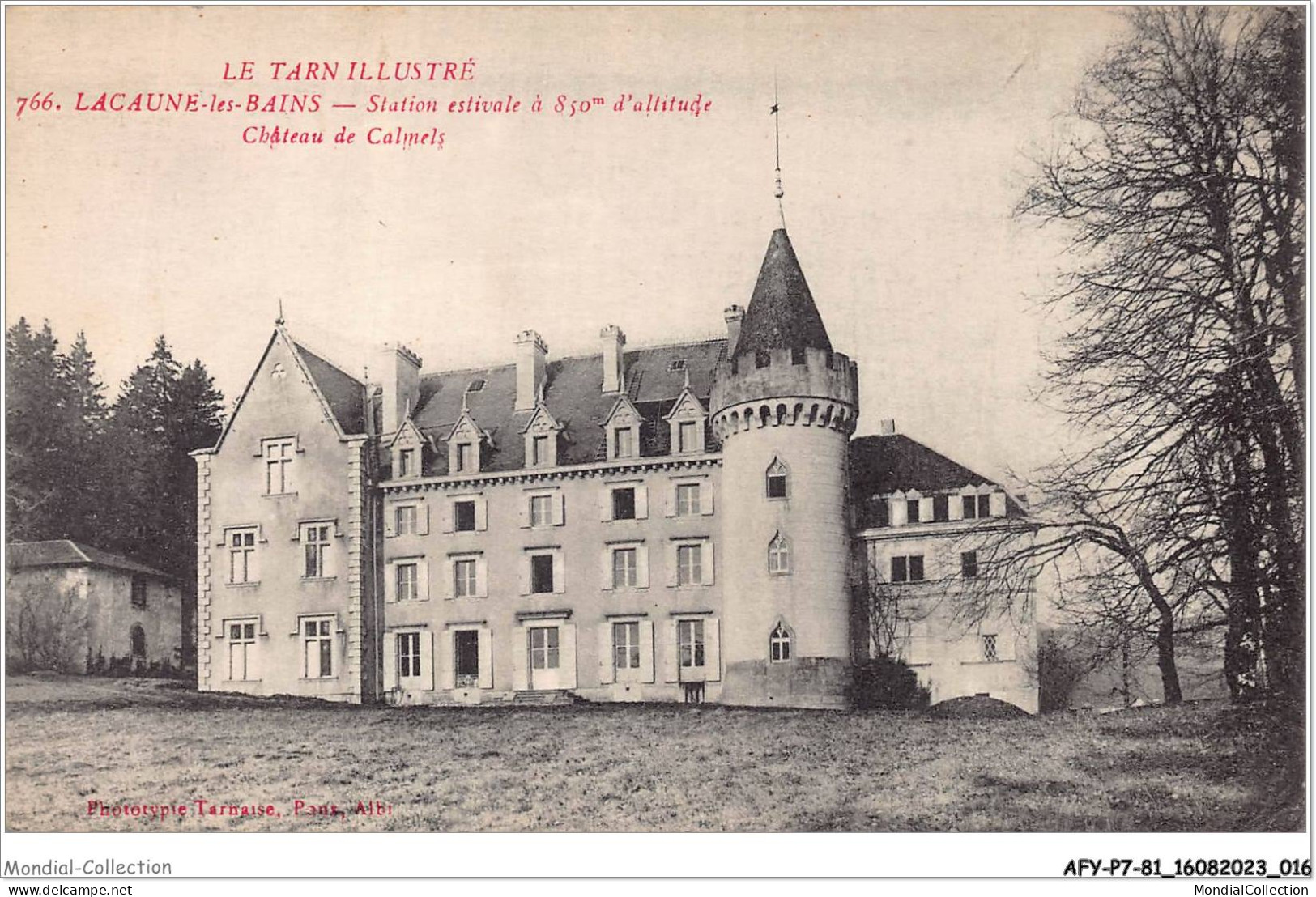 AFYP7-81-0588 - Le Tarn Illustré - LACAUNE-les-Bains - Station Estivale à 850m D'altitude - Château De Calmels  - Castres