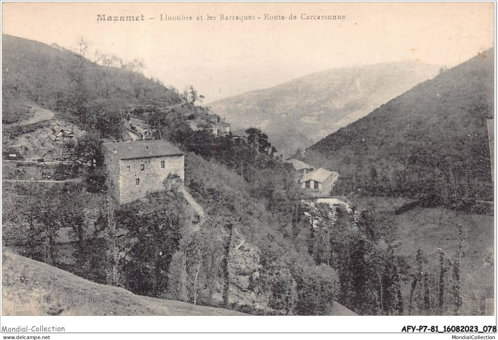 AFYP7-81-0619 - MAZAMET - Linoubre Et Les Barraques - Route De Carcassonne  - Mazamet