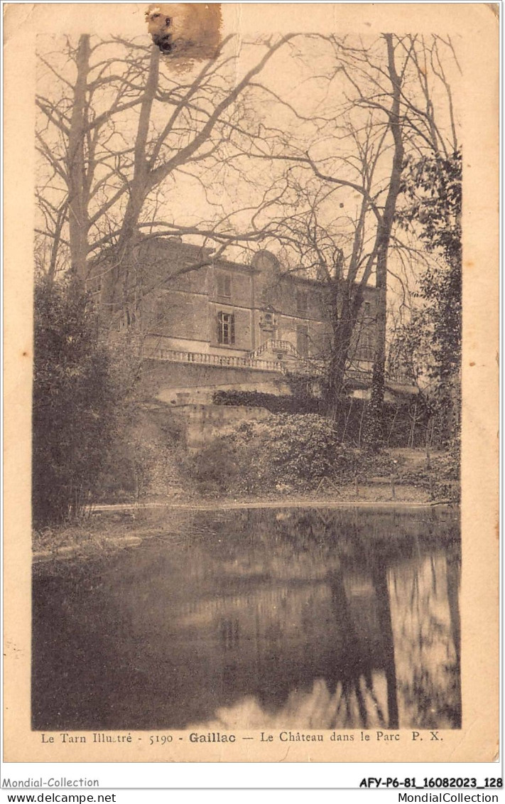 AFYP6-81-0543 - Le Tarn Illustré - 5190 - GAILLAC - Le Château Dans Le Parc  - Gaillac