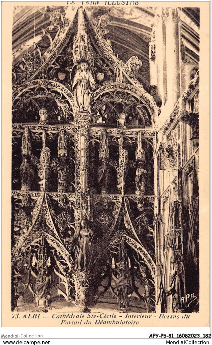 AFYP5-81-0469 - Le Tarn Illustré - ALBI - Cathédrale Ste-cécile - Intérieur - Dessus Du Portail Du Déambulatoire  - Albi