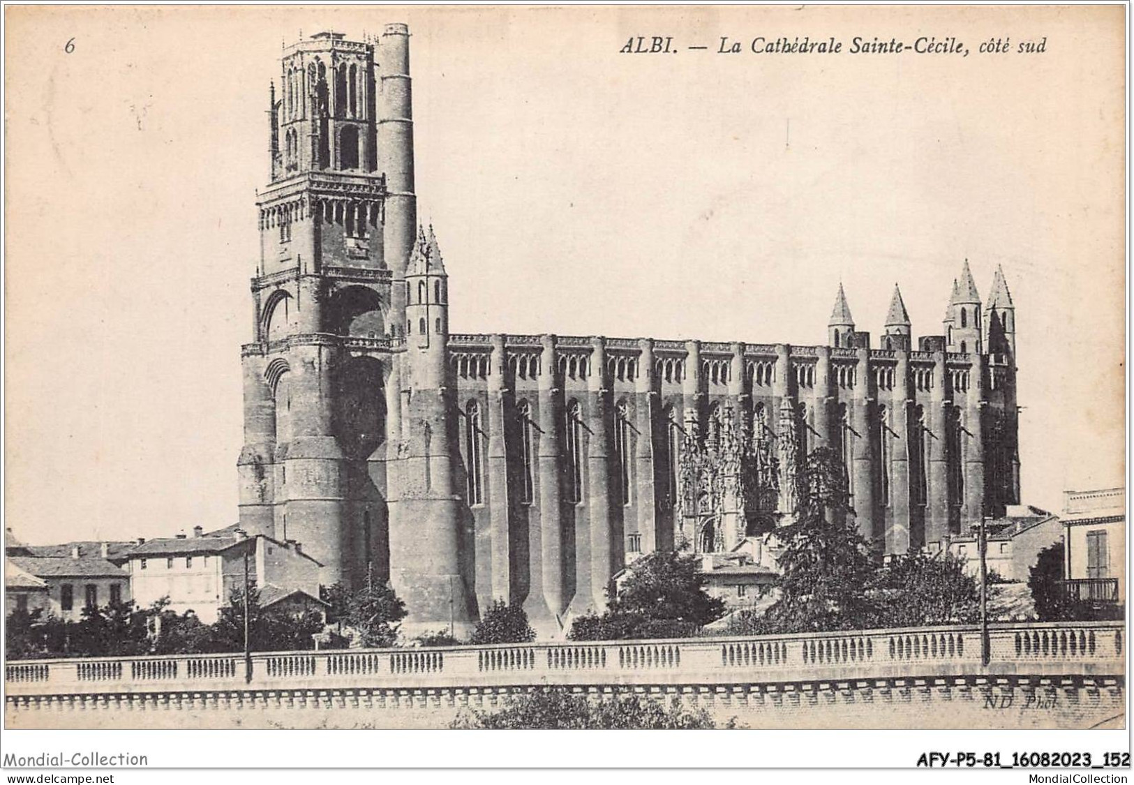 AFYP5-81-0454 - ALBI - La Cathédrale Sainte-cécile - Côté Sud  - Albi