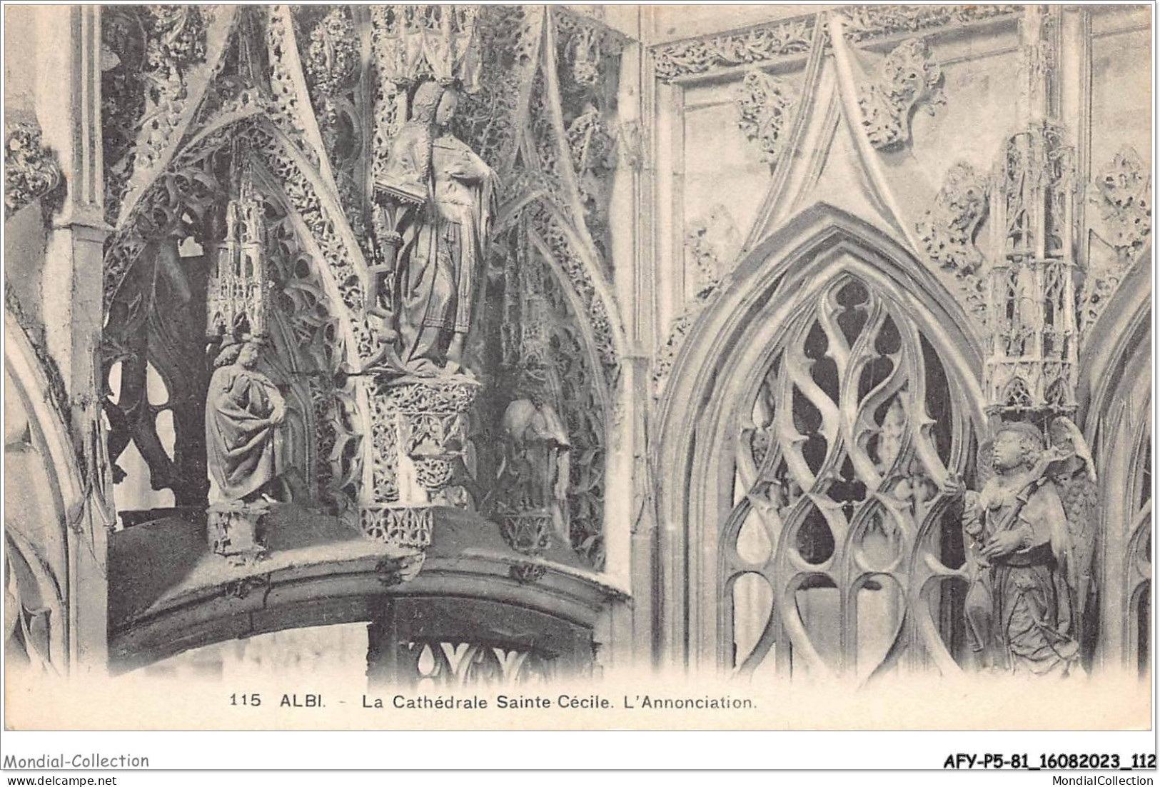 AFYP5-81-0434 - ALBI - La Cathédrale Sainte-cécile - L'annonciation  - Albi
