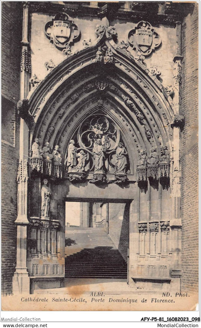 AFYP5-81-0427 - ALBI - Cathédrale Sainte-cécile - Porte Dominique De Florence  - Albi