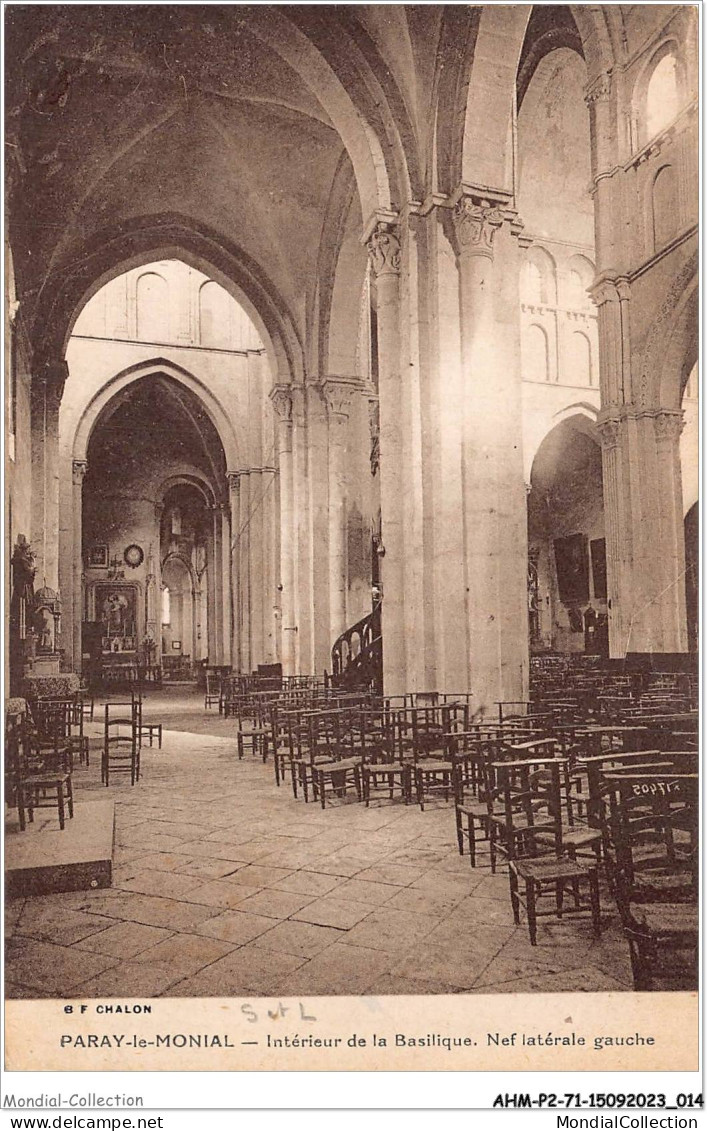 AHMP2-71-0140 - PARAY-LE-MONIAL - Intérieur De La Basilique - Nef Latérale Gauche - Paray Le Monial