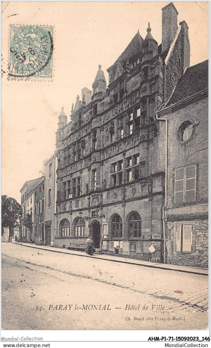 AHMP1-71-0072 - PARAY-LE-MONIAL - Hôtel De Ville - Paray Le Monial