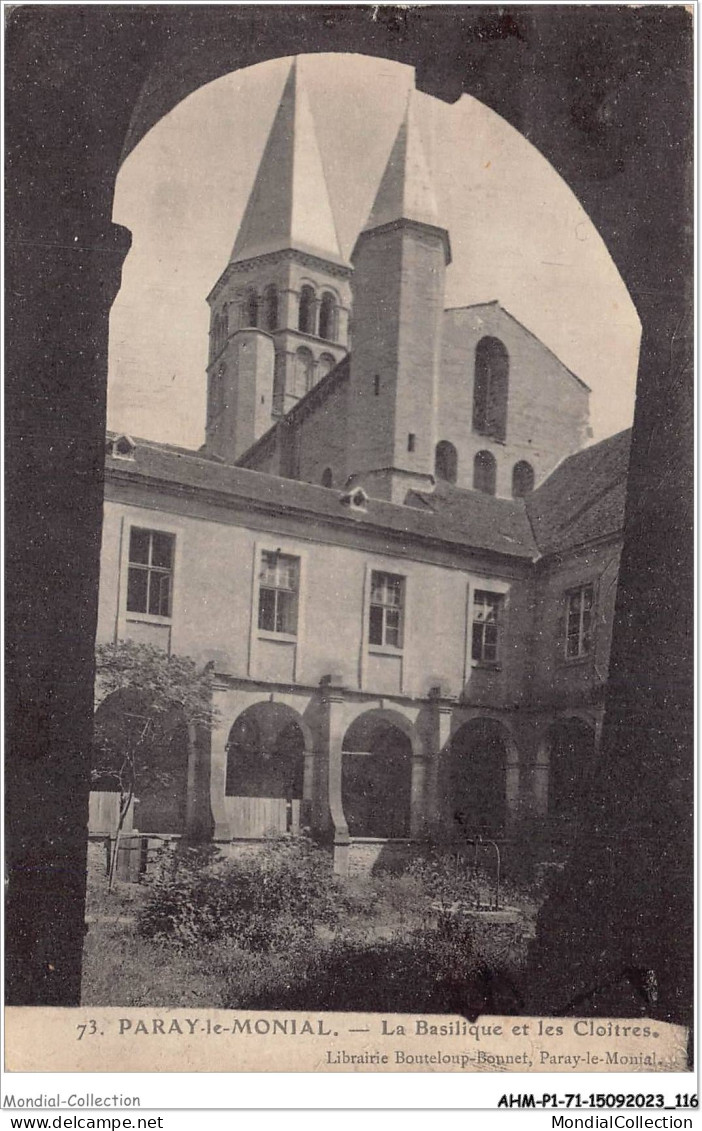 AHMP1-71-0058 - PARAY-LE-MONIAL - La Basilique Et Les Cloîtres - Paray Le Monial