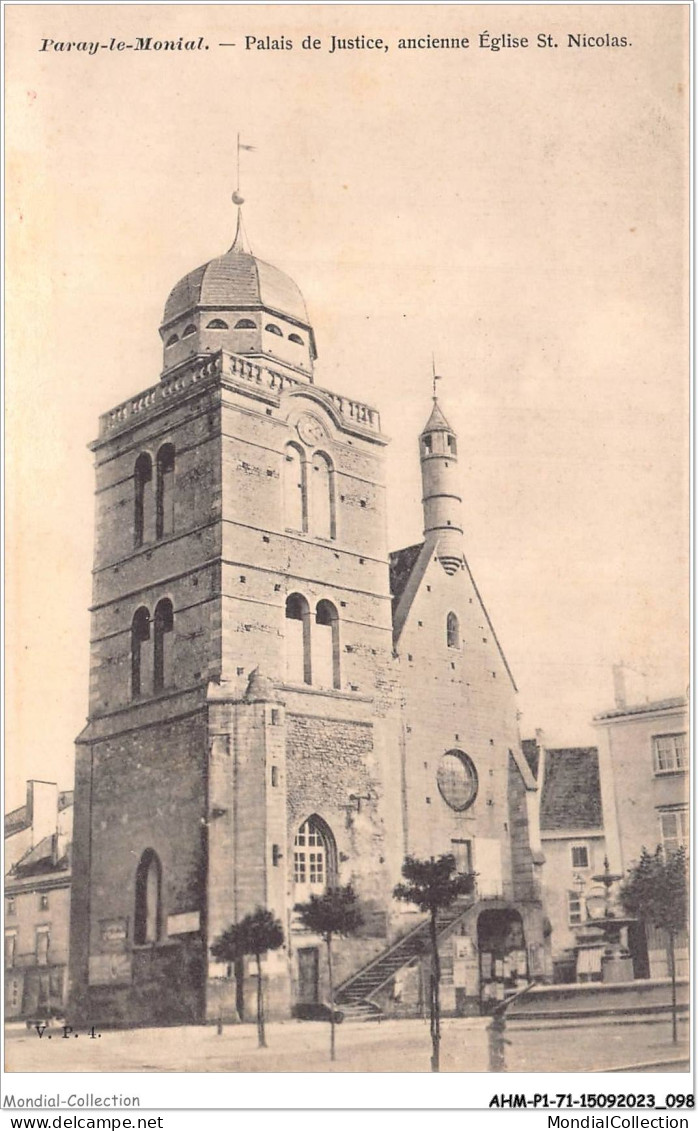 AHMP1-71-0049 - PARAY-LE-MONIAL -  Palais De Justice - Ancienne église St-nicolas - Paray Le Monial
