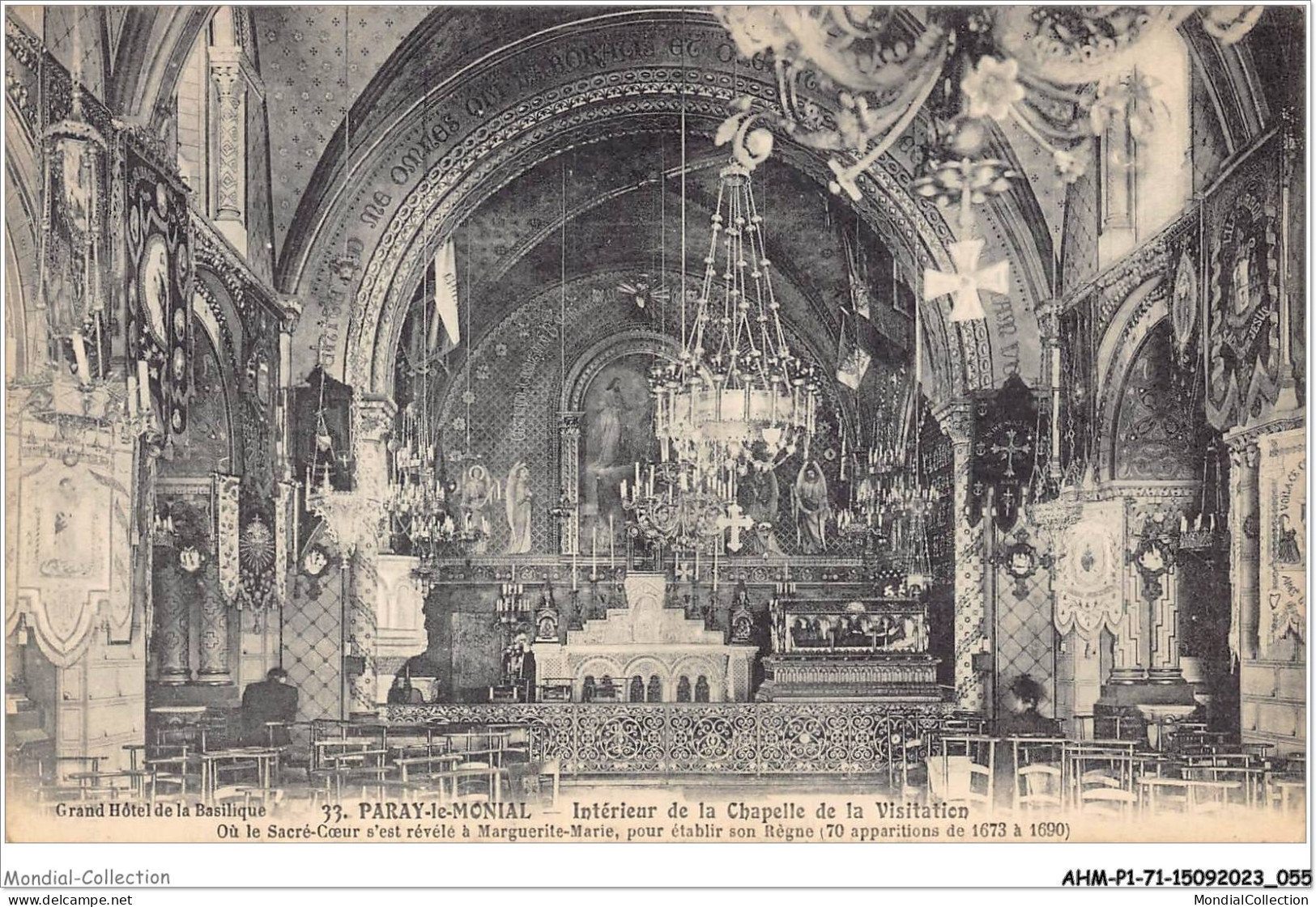 AHMP1-71-0028 - PARAY-LE-MONIAL - Intérieur De La Chapelle De La Visitation - Paray Le Monial