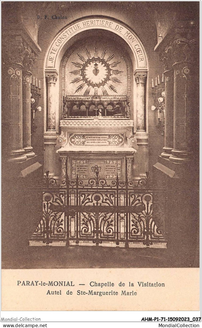 AHMP1-71-0019 - PARAY-LE-MONIAL - Chapelle De La Visitation - Autel De Ste-marguerite Marie - Paray Le Monial