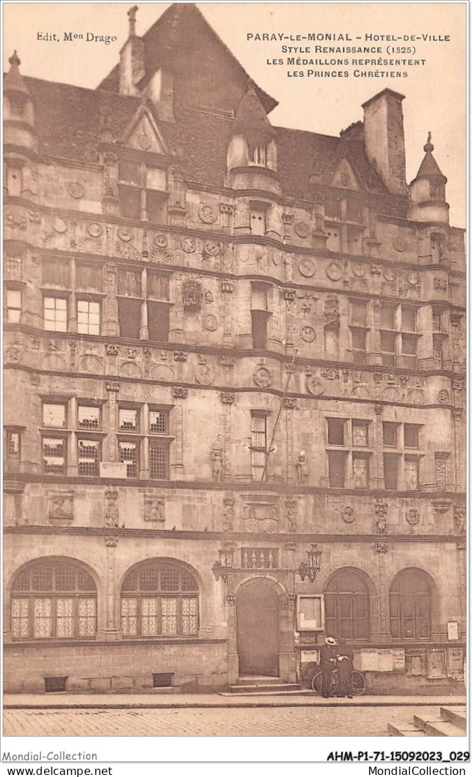 AHMP1-71-0015 - PARAY-LE-MONIAL - Hôtel De Ville - Paray Le Monial