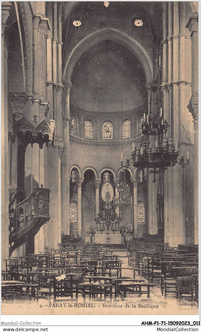 AHMP1-71-0006 - PARAY-LE-MONIAL - Intérieur De La Basilique  - Paray Le Monial