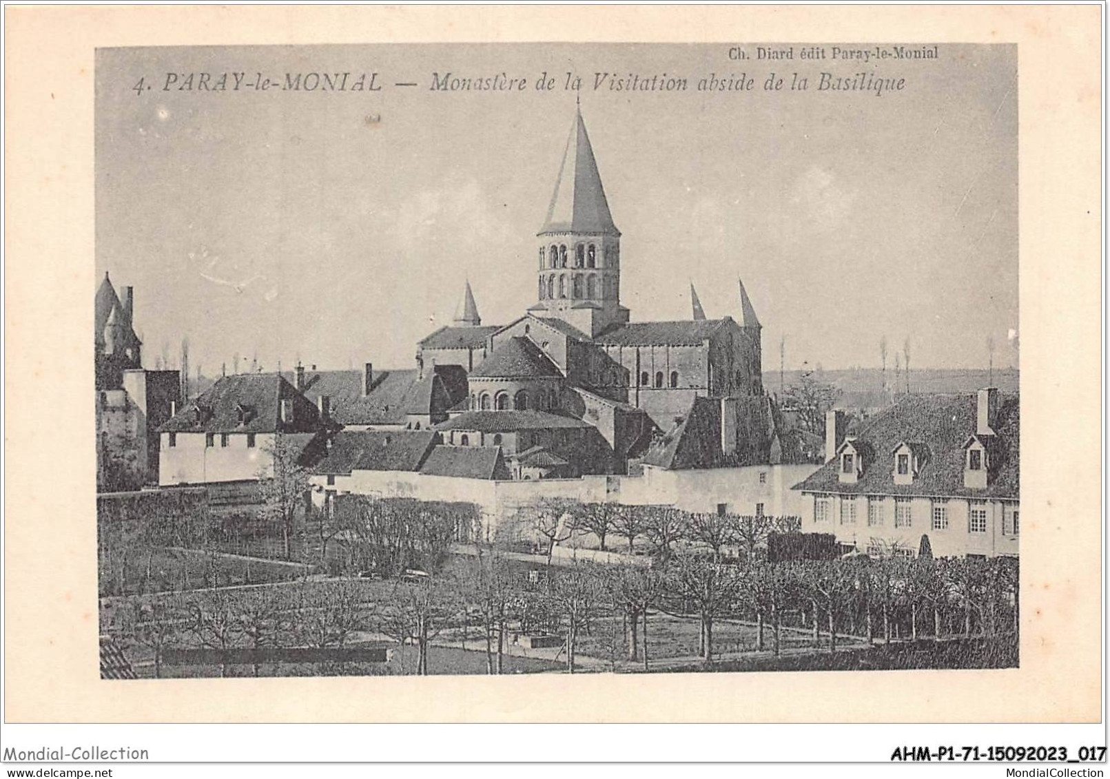 AHMP1-71-0009 - PARAY-LE-MONIAL - Monastère De La Visualisation Abside De La Basilique  - Paray Le Monial