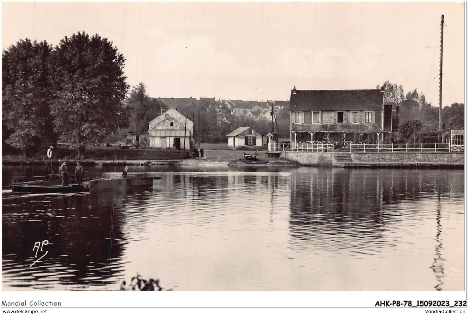 AHKP8-0800-78 - ROSNY-SUR-SEINE - Le Bac Vers Guernes - Rosny Sur Seine