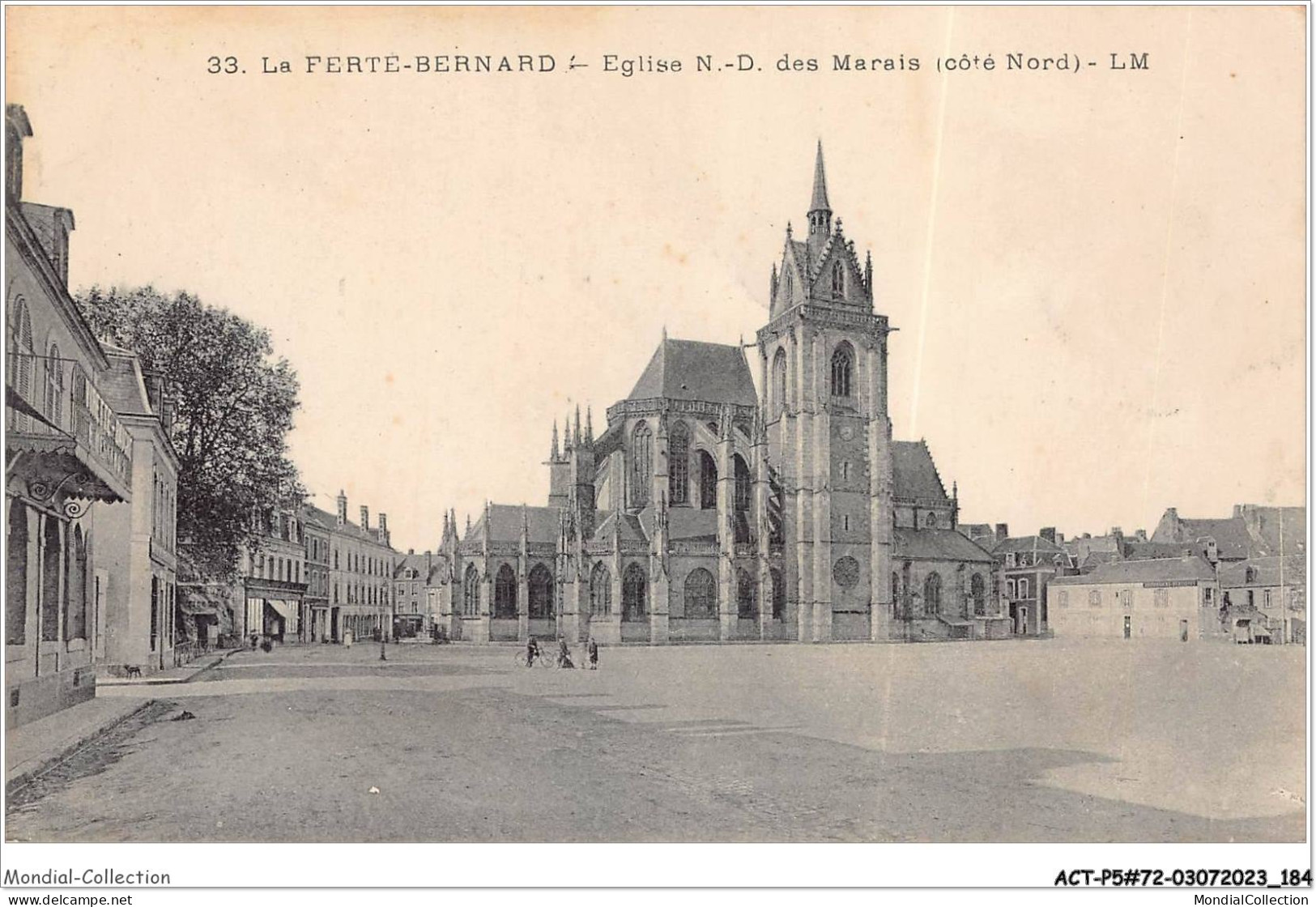 ACTP5-72-0479 - LA FERTE-BERNARD - église N-D Des Marais - Côté Nord - La Ferte Bernard