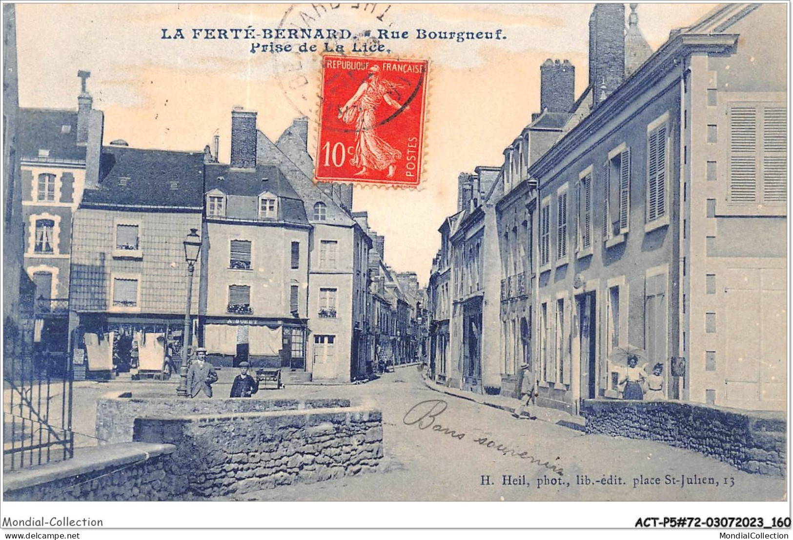 ACTP5-72-0467 - LA FERTE-BERNARD - Rue Bourgneuf - Prise De La Lice - La Ferte Bernard