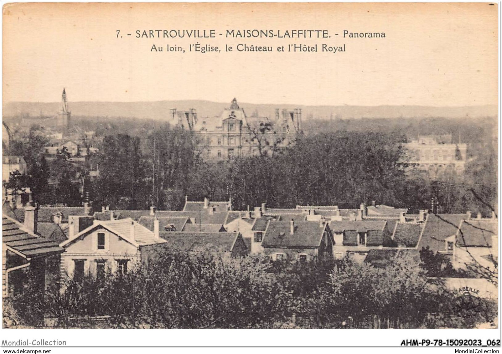 AHMP9-78-0918 - SARTROUVILLE - Maisons-laffitte - Panorama - Au Loin L'église - Le Château - L'hôtel Royal  - Sartrouville