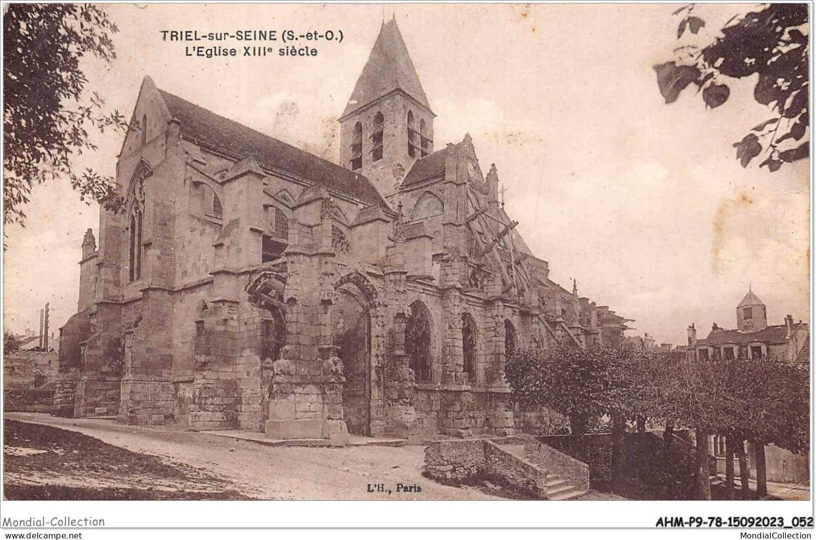 AHMP9-78-0913 - TRIEL-SUR-SEINE - L'église XIII E Siècle  - Triel Sur Seine