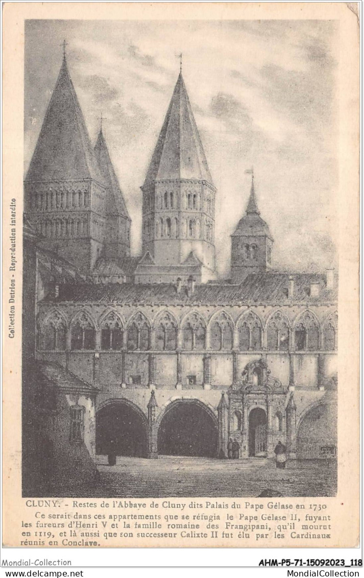 AHMP5-71-0544 - CLUNY - Restes De L'abbaye De Cluny Dit Palais Du Pape Gélasse - Cluny