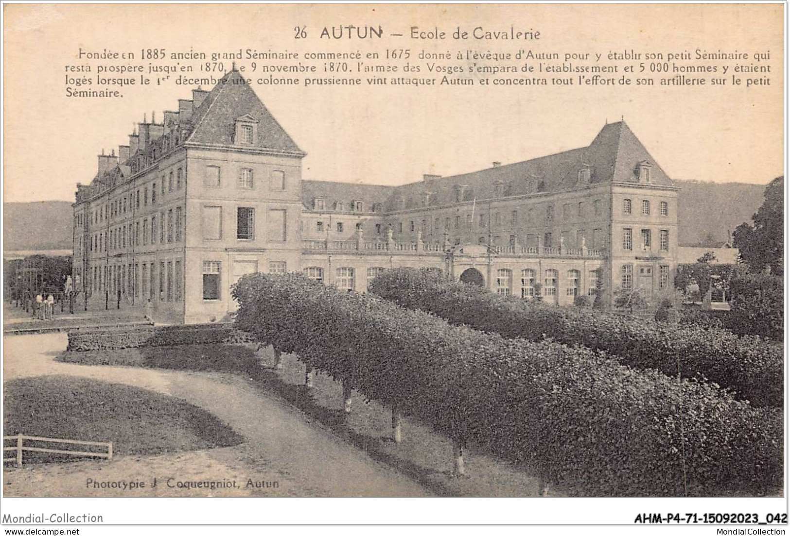 AHMP4-71-0398 - AUTUN - école De Cavalerie - Autun