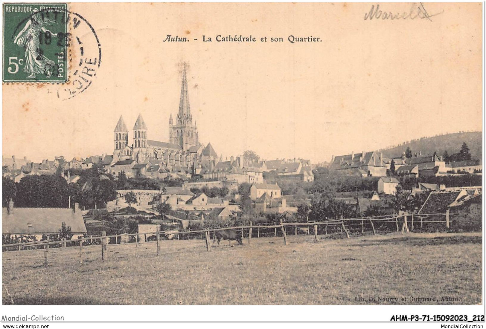 AHMP3-71-0373 - AUTUN-ANTIQUE - La Cathédrale Et Son Quartier - Autun