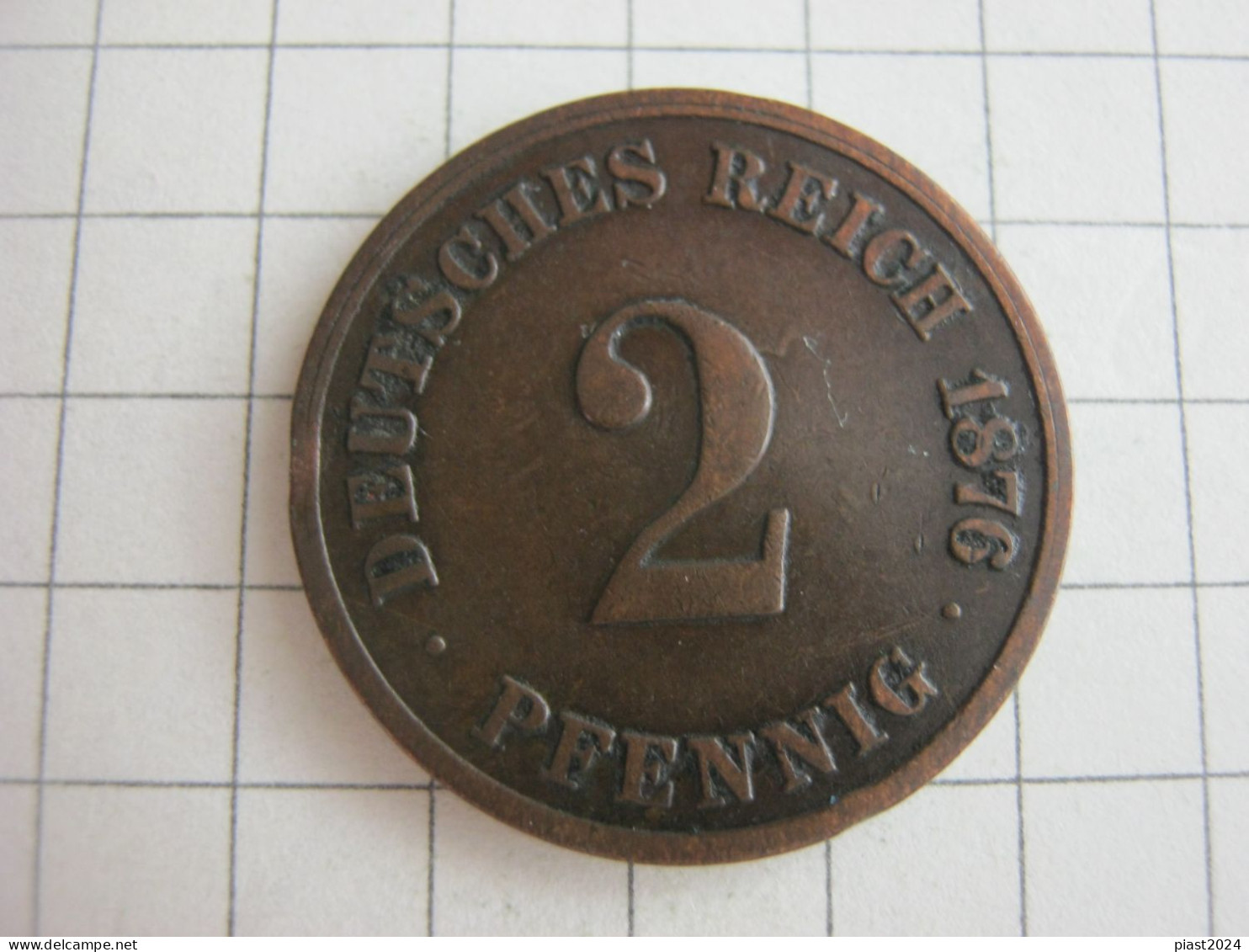 Germany 2 Pfennig 1876 C - 2 Pfennig