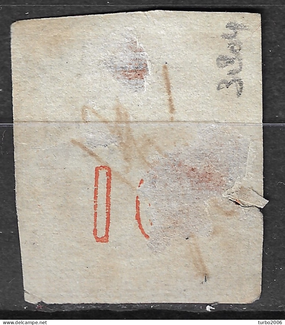 GREECE Plate Flaw 10F31 On 1872-76 Large Hermes Meshed Paper Issue 10 L Orange Vl. 54 / H 40 A - Plaatfouten En Curiosa