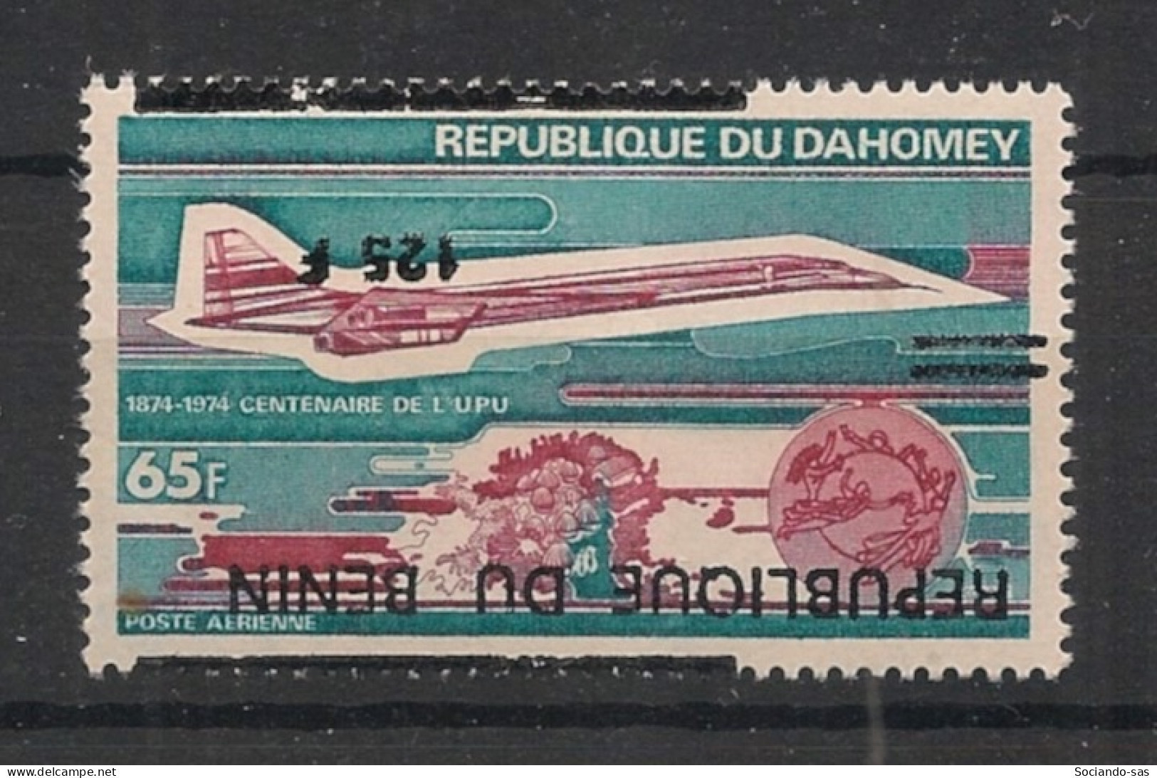 BENIN - 1994 - N°Mi. 592 - Concorde 125F / 65F - VARIETE Surcharge Inversée / Inv. Ovpt. - Neuf** / MNH / Postfrisch - Benin - Dahomey (1960-...)