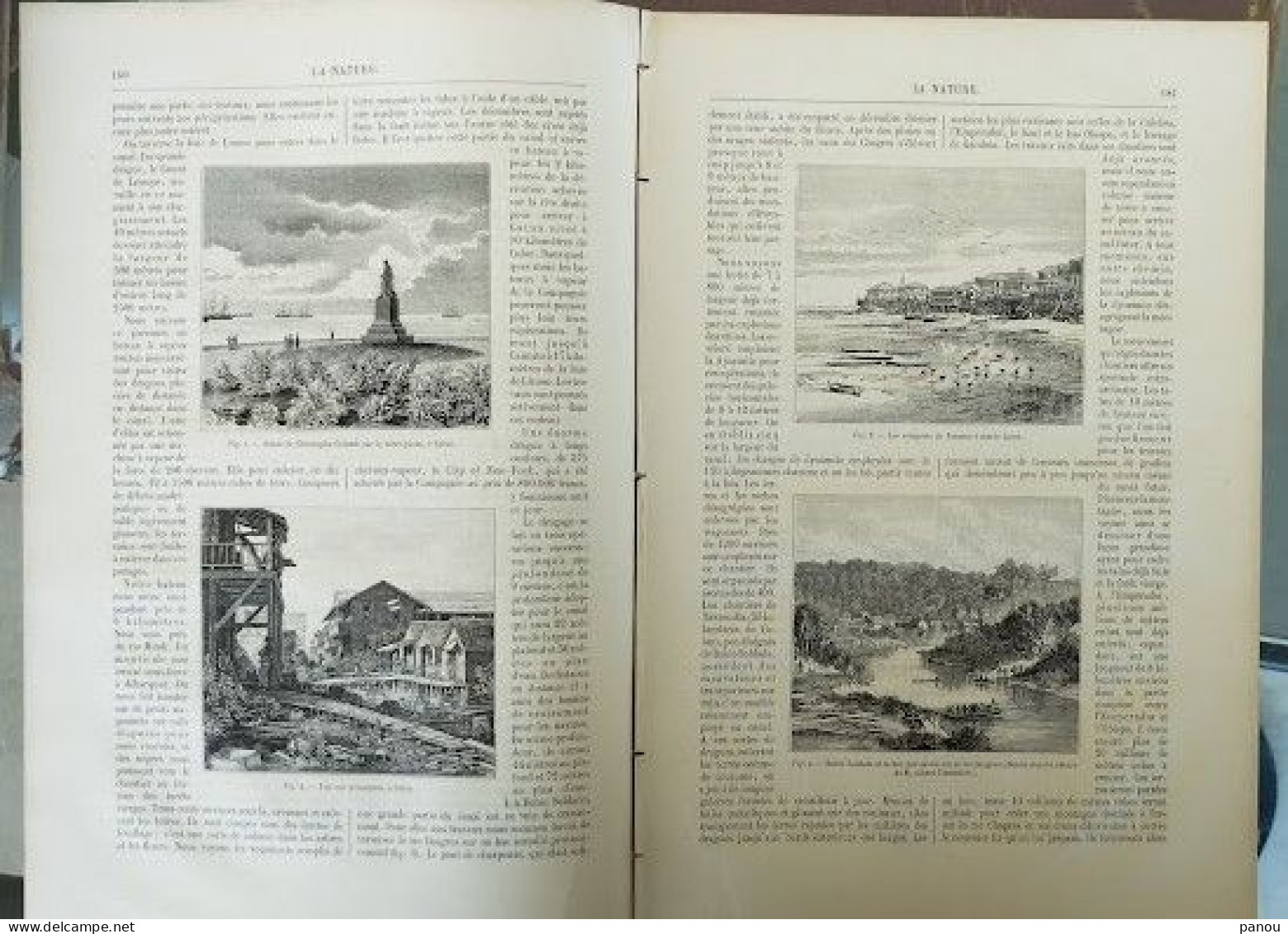 LA NATURE 690 / 21-8-1886. COLOMB COLON PANAMA  AEROSTAT - Magazines - Before 1900