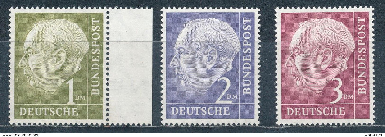 Bund 194 - 196 ** Mi. 12,70 - Unused Stamps