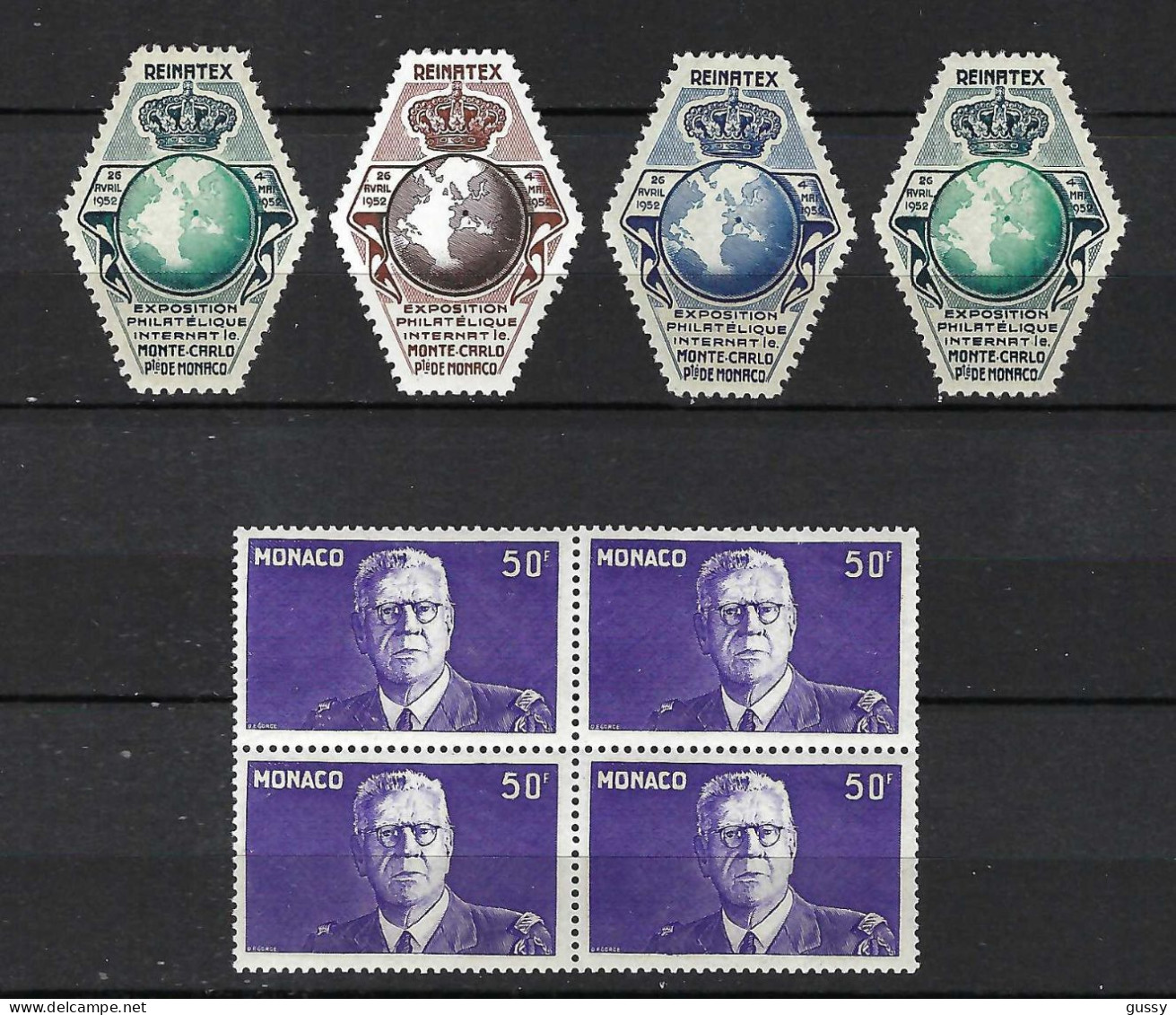 MONACO 1943-52:  Lot De Blocs De Neufs** - Unused Stamps