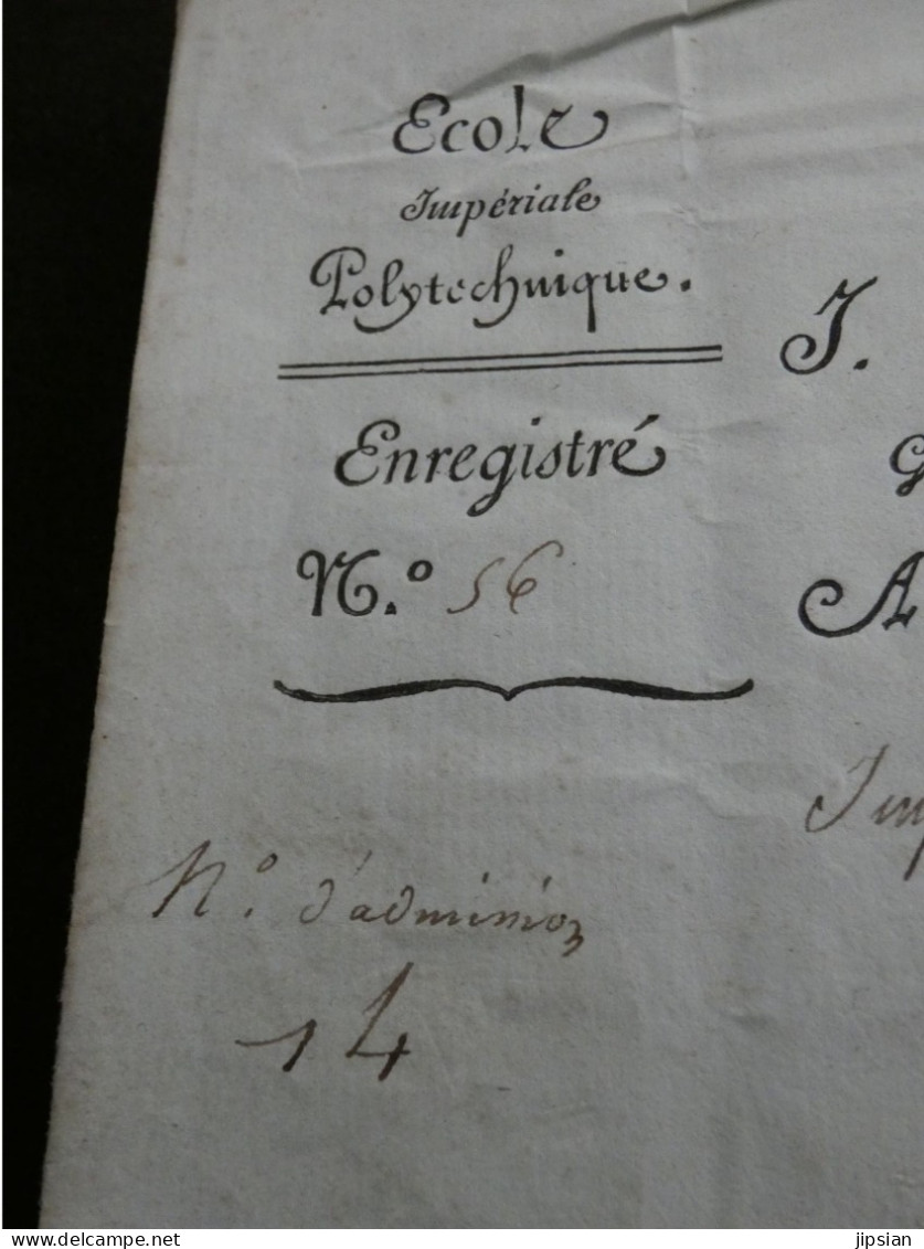 Lettre Autographe De 1806 Général Jean Girard Lacuée Comte De Cessac Gouverneur école Polytechnique  -- Z1 - Documents