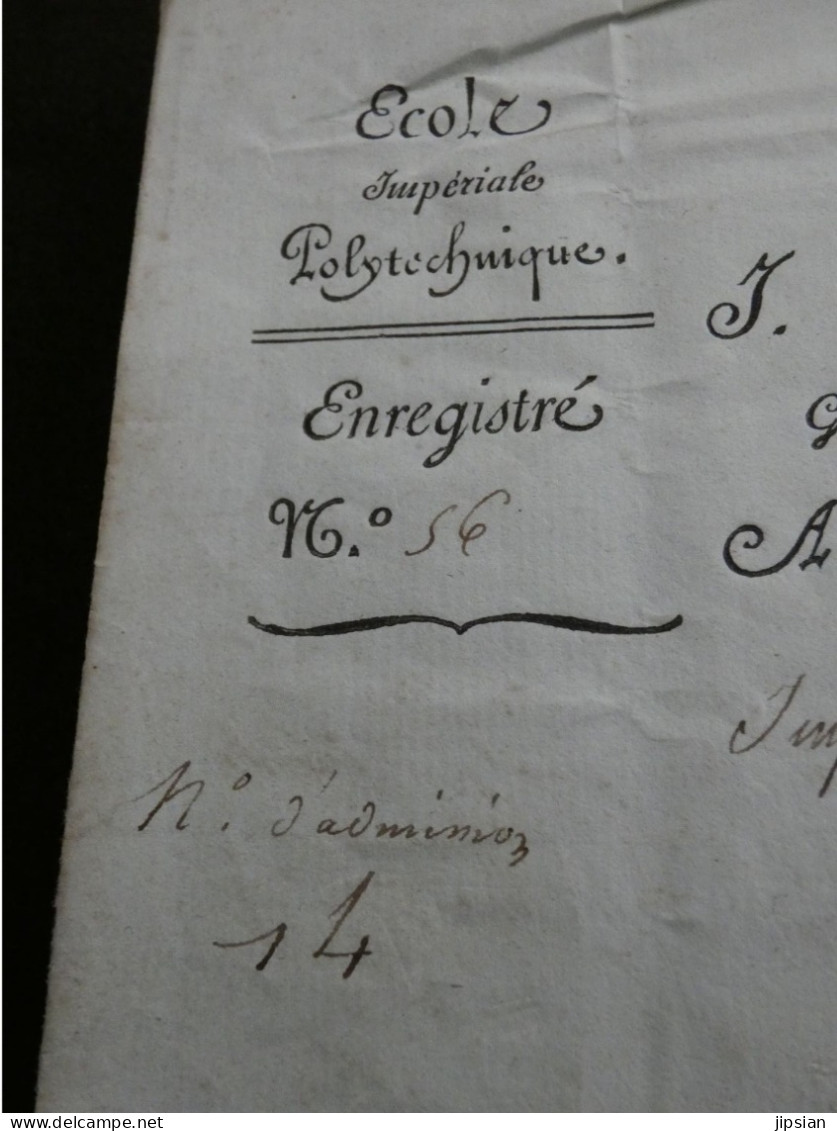 Lettre Autographe De 1806 Général Jean Girard Lacuée Comte De Cessac Gouverneur école Polytechnique  -- Z1 - Documenti