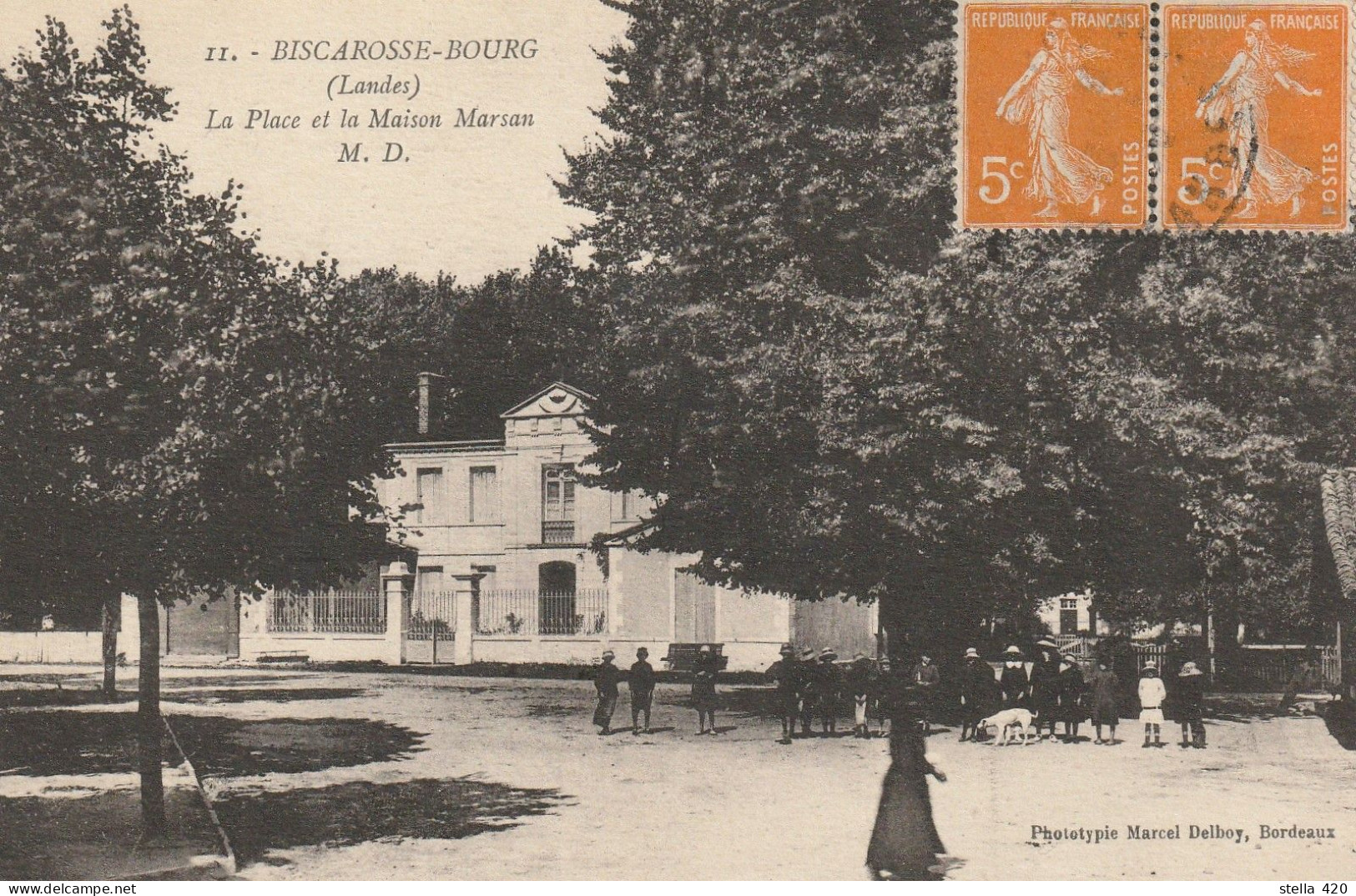 Biscarosse    Place Et La Maison Marsan - Biscarrosse