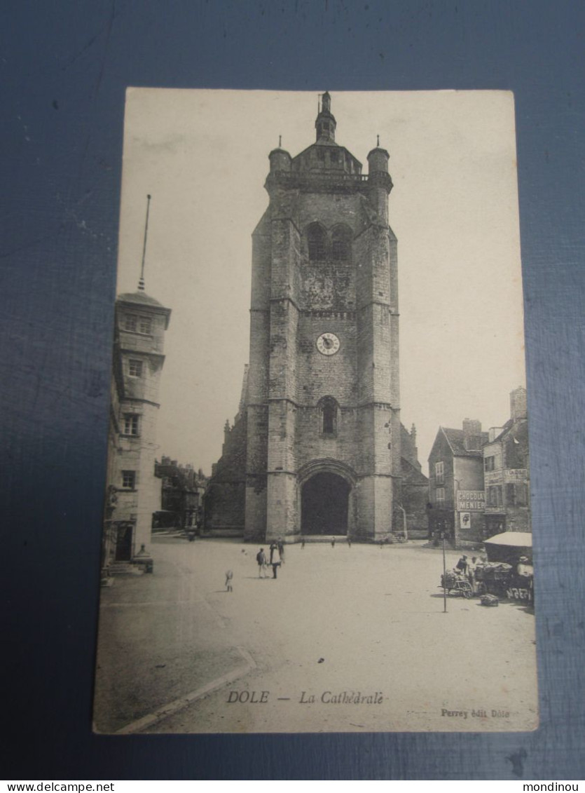 Cpa Dôle - La Cathédrale. - Chocolat MENIER - Dole