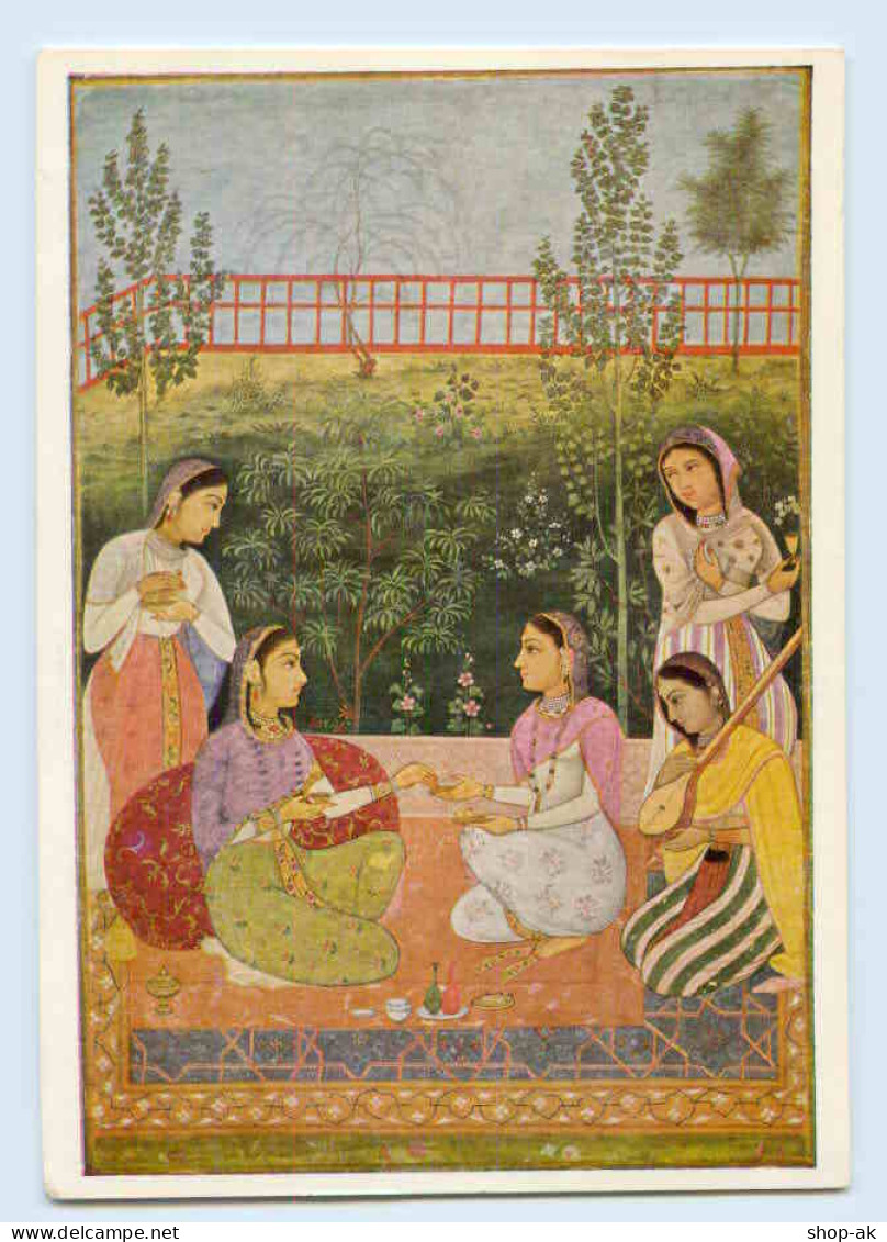 W9O03/ Raupina Medikamente Medizin Reklame AK Moghul-Damen  Indien  1953 - Werbepostkarten