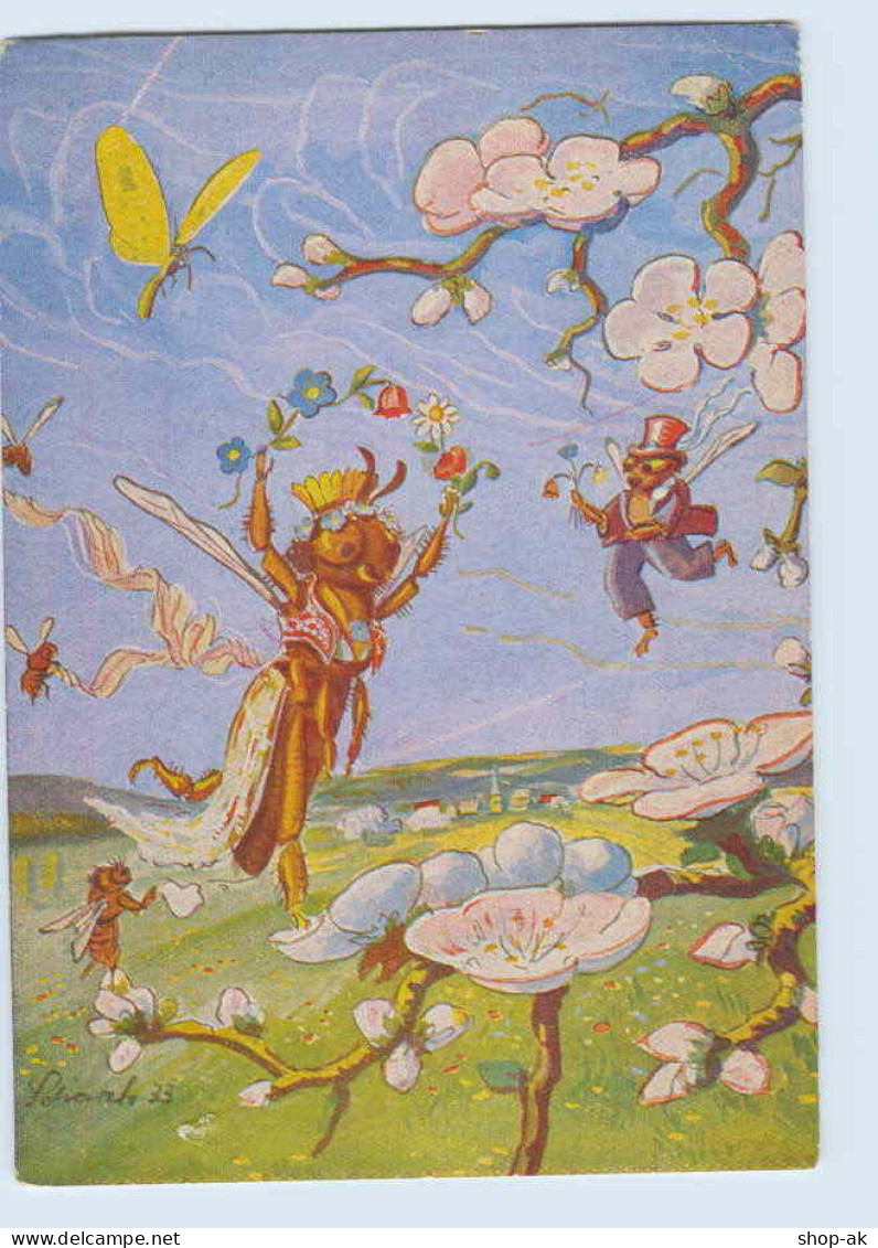 G248/ Aus Dem Leben Der Bienen Schöne Künstler AK 1933 - Perros