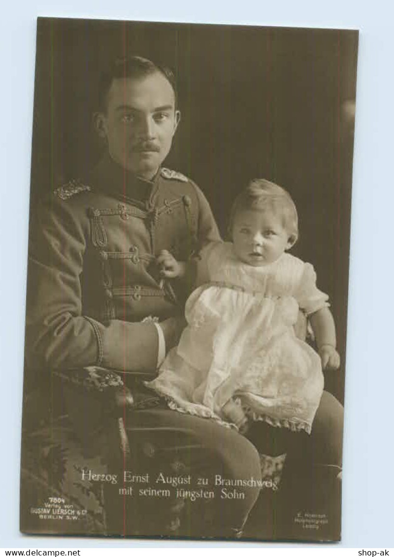 Y1031/ Herzog Ernst August Und Sohn Foto AK - Royal Families