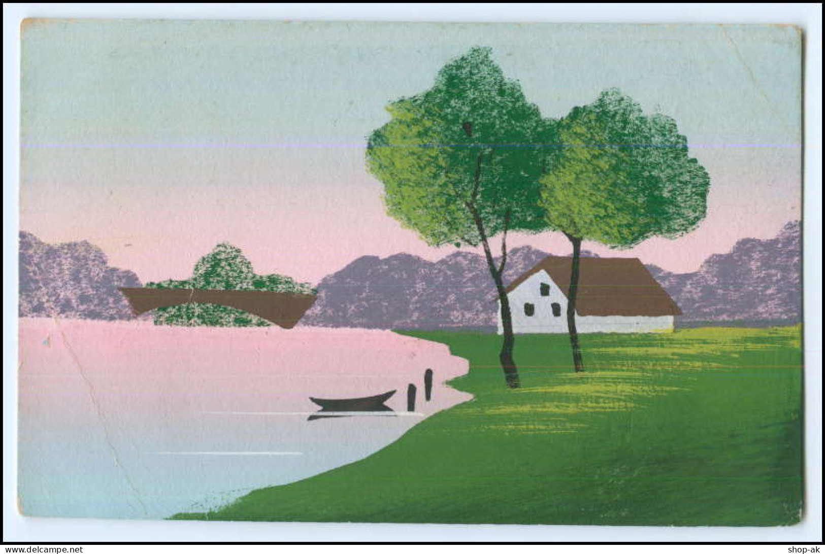 N5216/ Handgemalte AK Landschaft 1919 - Mailick, Alfred