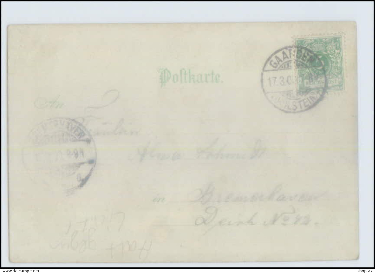 N1515/ Gruß Aus Kiel Meteor Halt Gegen Licht Litho AK 1903 - Hold To Light