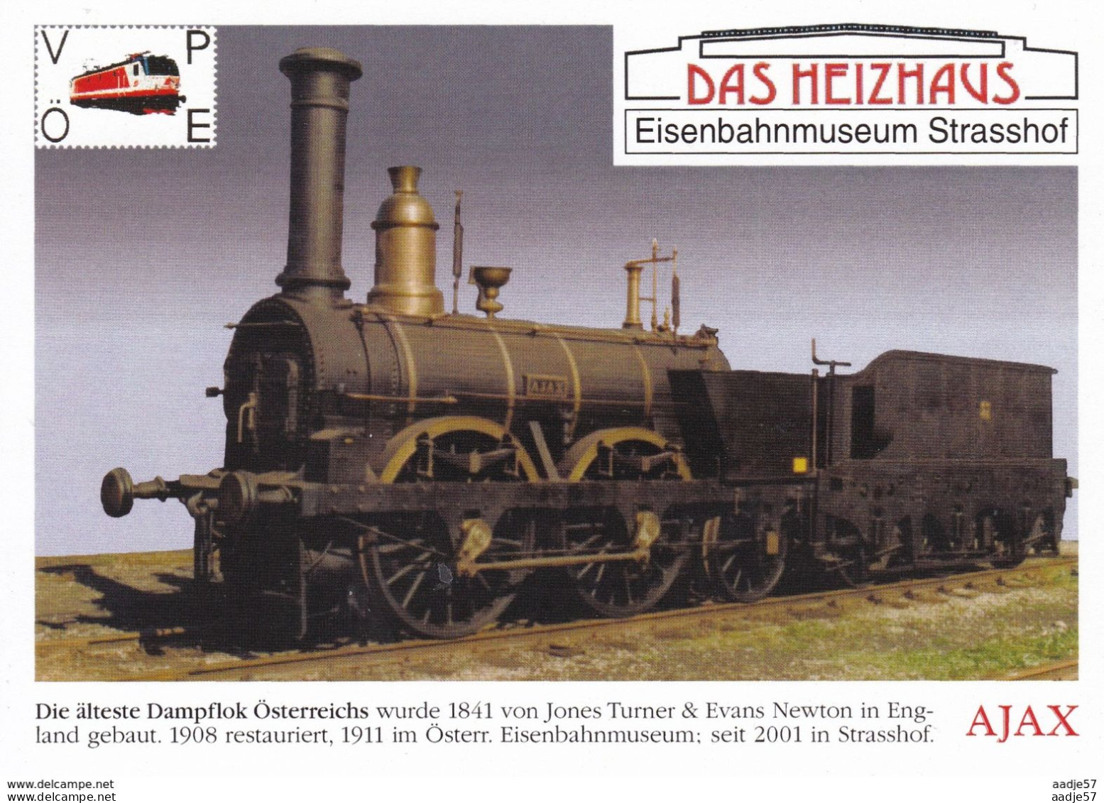 AJAX Oldest Steamloc In Ausstria - Eisenbahnen