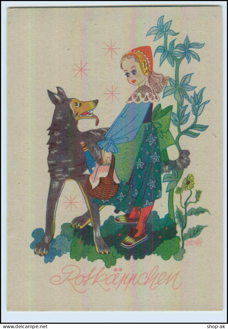 DP23/ Märchen Rotkäppchen  AK Ca.1950 - Contes, Fables & Légendes