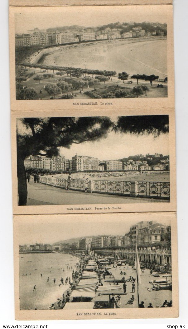 W9H51/ San Sebastian 15 X AK Ansichtskarten Leporello Ca.1925 Spanien - Other & Unclassified