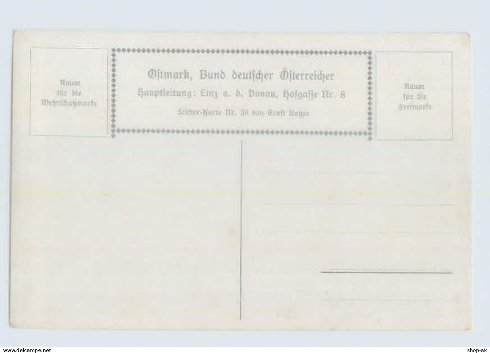 W9C53/ Ostmark, Bund Deutscher Österreicher Stifter AK Nr. 30  E. Kutzer - Mailick, Alfred