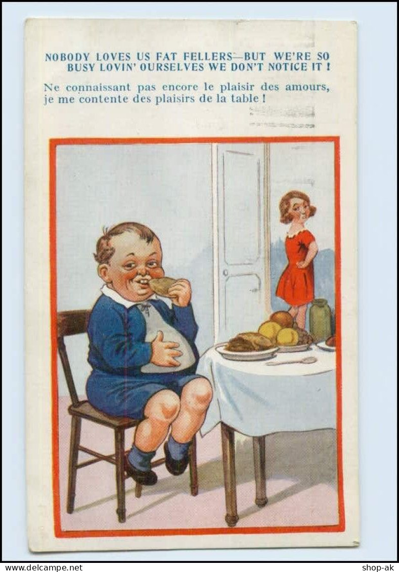 W8Y63/ Humor AK  Dickes Kind  AK 1938 - Humour